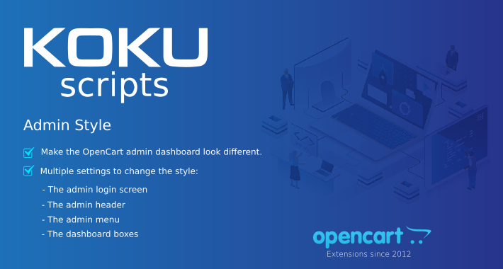 Admin Style Free OpenCart extension - KOKU SCRIPTS